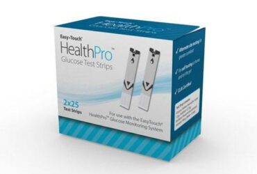 HealthPro Blood Glucose Test 809050 Strips, 50/Box – 1200/Case