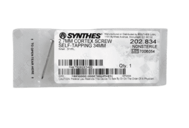 DEPUY SYNTHES 202.834 2.7mm Cortex Screw 34mm
