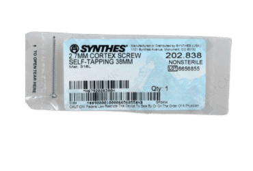 DEPUY SYNTHES 202.838 2.7mm Cortex Screw 38mm
