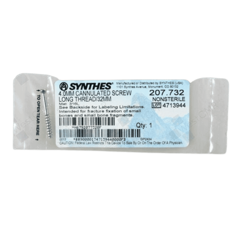 DEPUY SYNTHES 207.632 4.0mm Screw Short Thread 32mm