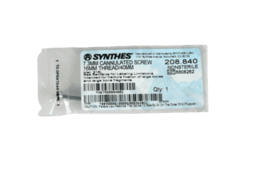 DEPUY SYNTHES 208.840 7.3mm Screw 16mm Thread 40mm