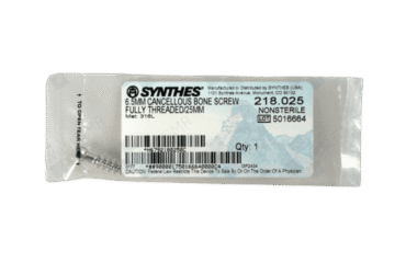 DEPUY SYNTHES 218.025 6.5mm Screw Fully Threaded 25mm