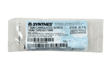 DEPUY SYNTHES 208.875 7.3mm Screw 75mm Thread