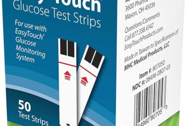 EasyTouch® Blood Glucose Test Strips, 50/Box – 1200/Case