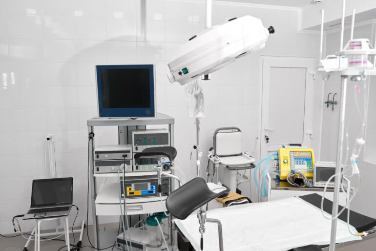 Gynecological tables are found in OB/GYN clinics