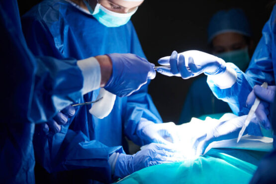 Medical gloves are necessary during surgical procedures for protection against infectious agents