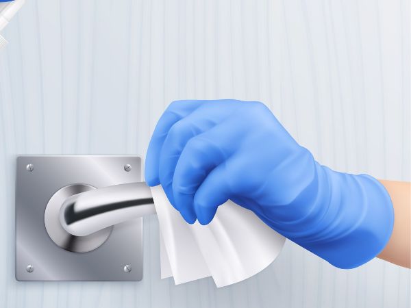 Wipes are effective on surfaces that often go unnoticed in terms of cleaning