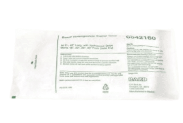 BARD 0042160 NASOGASTRIC SUMP TUBE 16FR 48"