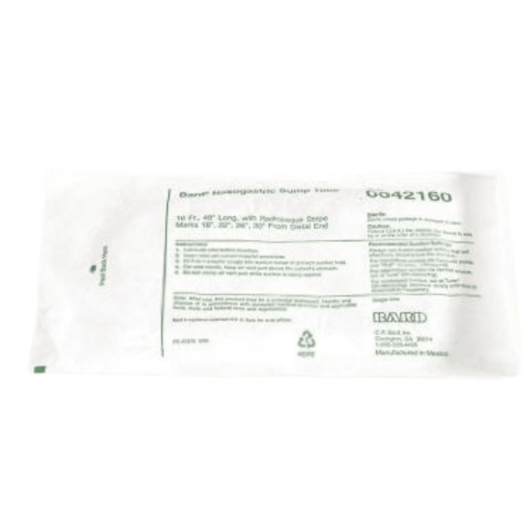 BARD 0042160 NASOGASTRIC SUMP TUBE 16FR 48"