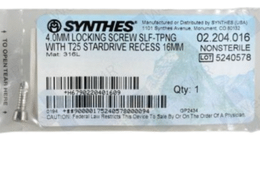 DEPUY SYNTHES 02.204.016 4.0MM LOCK SCREW SELF-TAP 16MM
