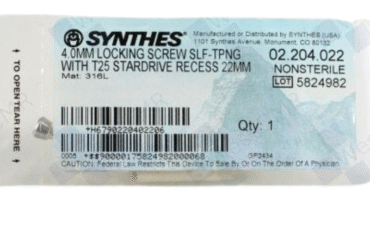 DEPUY SYNTHES 02.204.022 4.0MM LOCK SCREW SELF-TAP 22MM