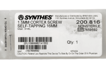 DEPUY SYNTHES 200.816 1.5MM CORTEX SCREW 16MM