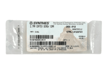 DEPUY SYNTHES 202.012 2.7MM CORTEX SCREW 12MM