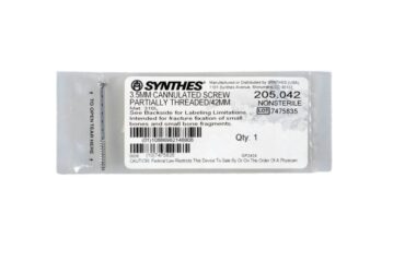 DEPUY SYNTHES 205.042 3.5MM SCREW PARTIAL THREAD 42MM