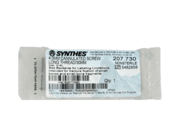 DEPUY SYNTHES 207.730 4.0MM SCREW LONG THREAD 30MM