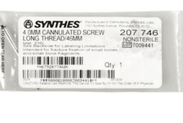 DEPUY SYNTHES 207.746 4.0MM SCREW LONG THREAD 46MM