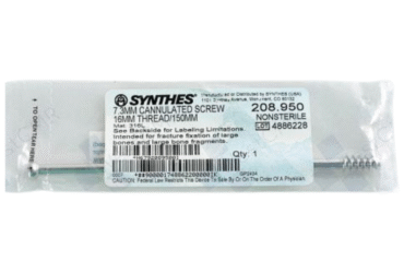 DEPUY SYNTHES 208.950 16MM THREADED CANNULATED SCREW 150MM