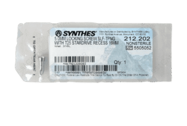 DEPUY SYNTHES 212.202 5.0MM LOCKING SCREW T25 16MM
