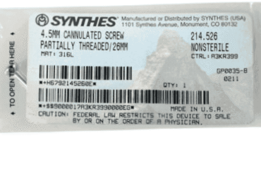 DEPUY SYNTHES 214.526 SCREW PARTIALLY THREADED 26MM