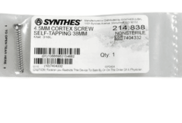 DEPUY SYNTHES 214.838 4.5MM CORTEX SCREW 38MM