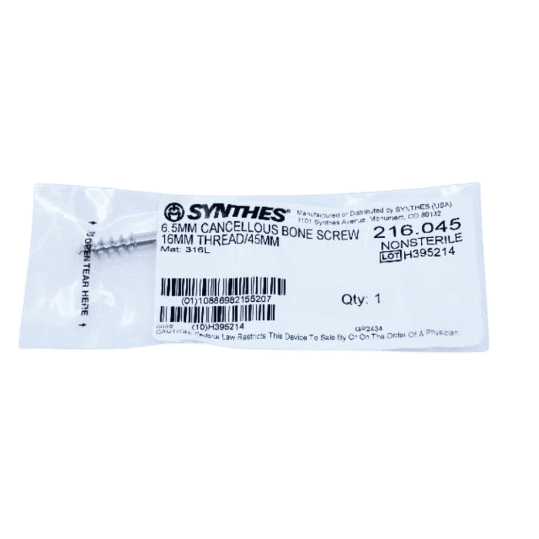 DEPUY SYNTHES 216.045 6.5MM BONE SCREW THREAD 45MM