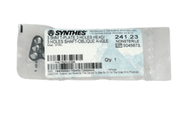 DEPUY SYNTHES 241.23 3.5MM T-PLATE OBLIQUE