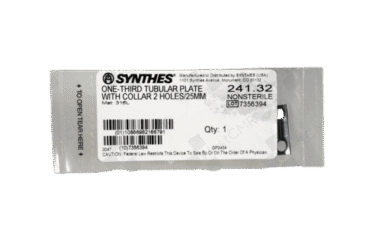 DEPUY SYNTHES 241.32 1/3 TUBULAR PLATE 2 HOLE 25MM