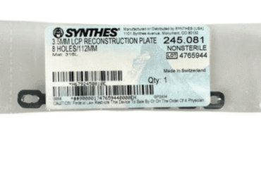DEPUY SYNTHES 245.081 3.5MM PLATE 8 HOLE 112MM