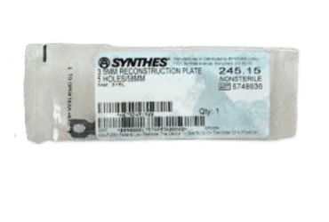 DEPUY SYNTHES 245.15 3.5MM PLATE 5 HOLE 58MM