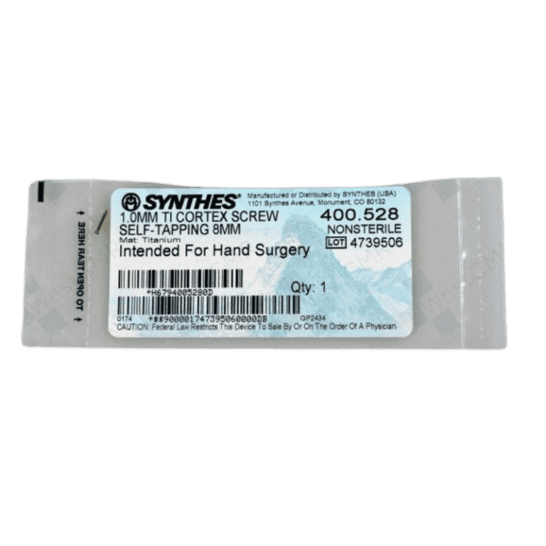 DEPUY SYNTHES 400.528 1.0MM TI CORTEX SCREW 8MM