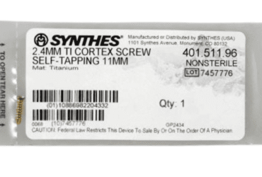 DEPUY SYNTHES 401.511.96 2.4MM TI CORTEX SCREW 11MM