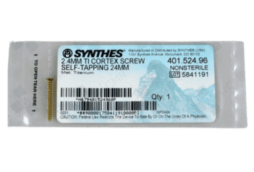 DEPUY SYNTHES 401.524.96 2.4MM TI CORTEX SCREW 24MM