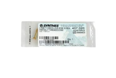 DEPUY SYNTHES 407.020 4.0MM TI CANCELLOUS SCREW 20MM