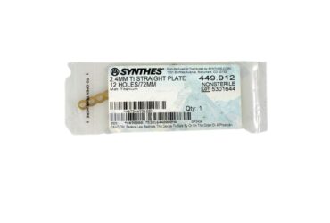 DEPUY SYNTHES 449.912 2.4MM TI STRAIGHT PLATE 12 HOLE 72MM