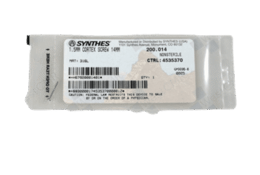 DEPUY SYNTHES 200.014 1.5MM CORTEX SCREW 14MM