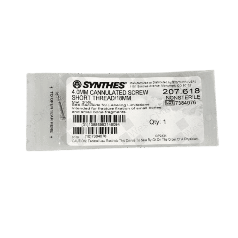 DEPUY SYNTHES 207.618 4.0mm Cannulated Screw 18mm