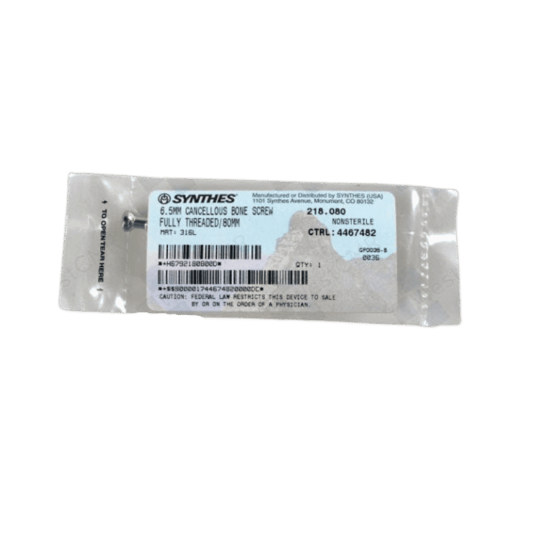 DEPUY SYNTHES 218.080 6.5MM CANCELLUS SCREW 80MM