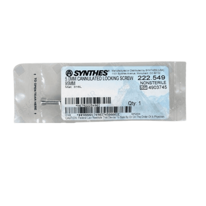 DEPUY SYNTHES 222.549 5.0MM LOCKING SCREW 95MM DEPUY SYNTHES 222.549 5.0MM LOCKING SCREW 95MM