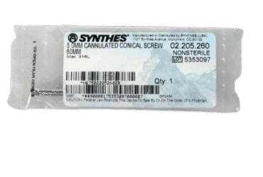 DEPUY SYNTHES 02.207.260 7.3MM CANN CONICAL SCREW 60MM