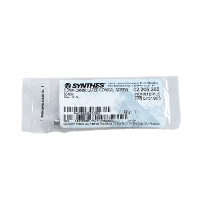 DEPUY 02.205.265 CONICAL SCREW 5.0MM 65MM DEPUY 02.205.265 CONICAL SCREW 5.0MM 65MM