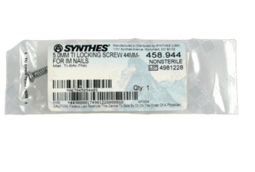 DEPUY SYNTHES 458.944 5.0MM TI LOCK SCREW 44MM FOR IM NAILS