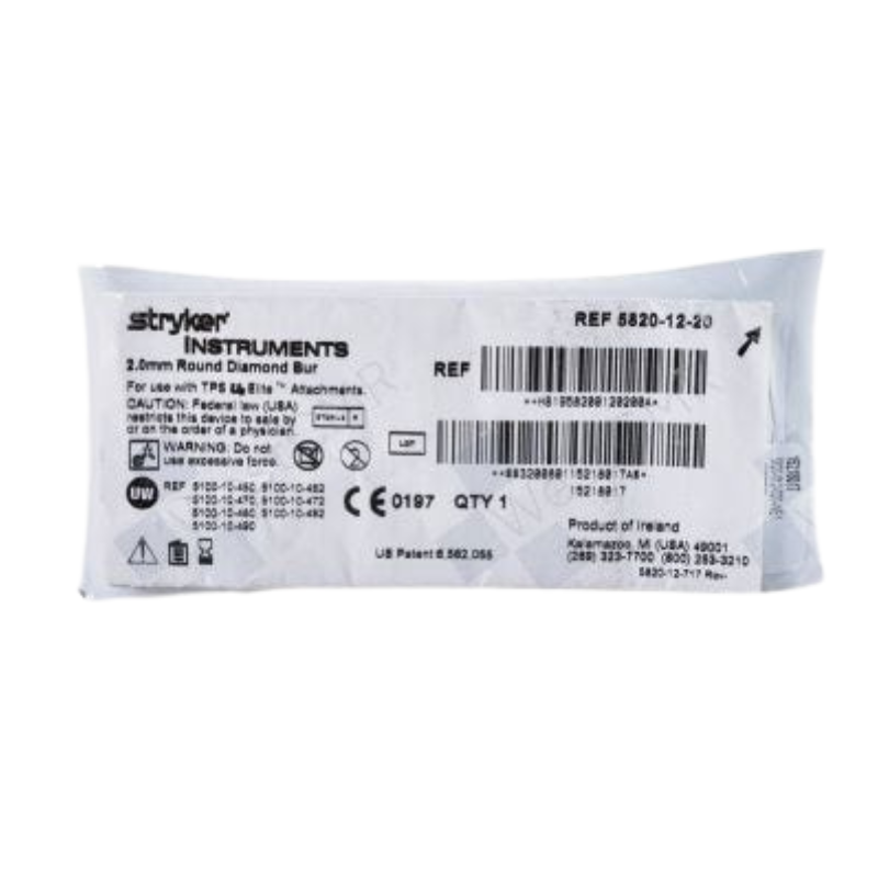 STRYKER 5820-012-020 2.0MM ROUND DIAMOND BUR STRYKER 5820-012-020 2.0MM ROUND DIAMOND BUR