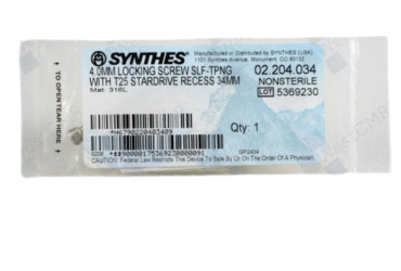 DEPUY SYNTHES 02.204.034 Locking Screw T25 Recess 34mm