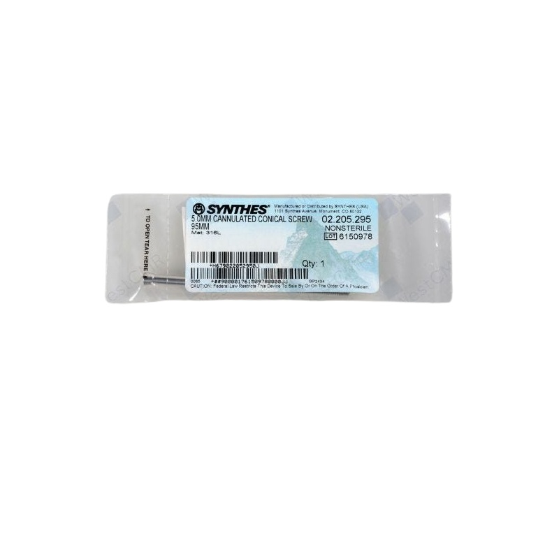 DEPUY SYNTHES 02.205.295 5.0MM CANN CONICAL SCREW 95MM DEPUY SYNTHES 02.205.295 5.0MM CANN CONICAL SCREW 95MM