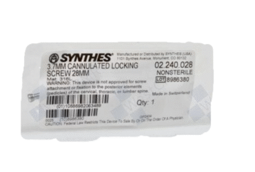 DEPUY SYNTHES 02.240.028 3.7MM CAN LOCK SCREW 28MM