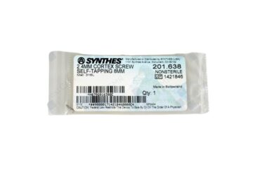 DEPUY SYNTHES 201.638 2.0MM CORTEX SCREW SELF-TAP 8MM