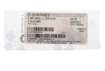 DEPUY SYNTHES 224.55 4.5M NARROW LC-DCP 5H 88MM