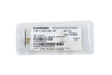 DEPUY SYNTHES 404.010 3.5MM TI CORTEX SCREW 10MM
