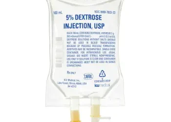 ICU Medical NDC-0990-7923-23 Dextrose 5% 100 mL Single Pack