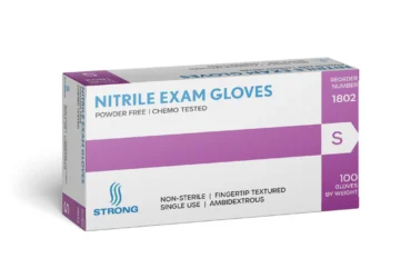Strong Nitrile Exam Glove Chemo - Blue 3.5 Mil - Small	1802